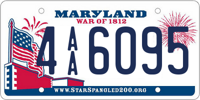 MD license plate 4AA6095