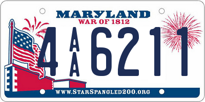 MD license plate 4AA6211