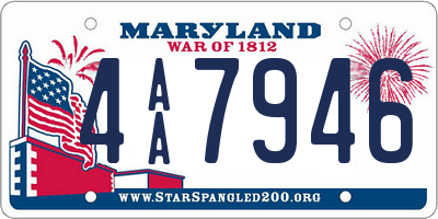 MD license plate 4AA7946