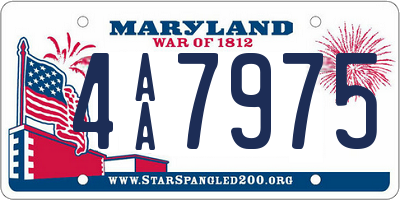 MD license plate 4AA7975