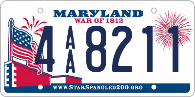 MD license plate 4AA8211