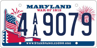 MD license plate 4AA9079