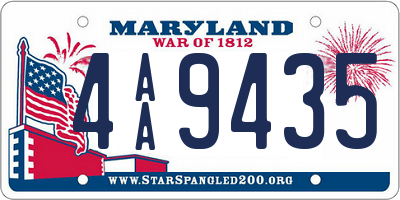 MD license plate 4AA9435