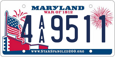 MD license plate 4AA9511