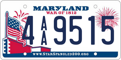 MD license plate 4AA9515