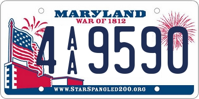 MD license plate 4AA9590