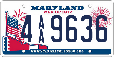 MD license plate 4AA9636