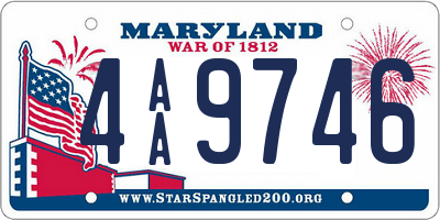 MD license plate 4AA9746