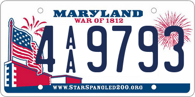 MD license plate 4AA9793