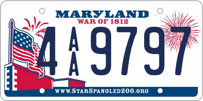 MD license plate 4AA9797