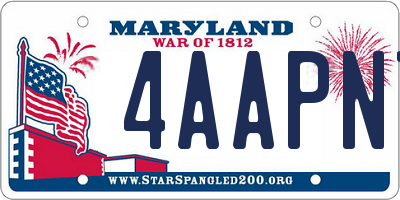 MD license plate 4AAPN7