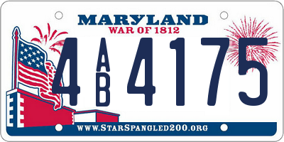 MD license plate 4AB4175