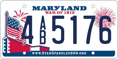 MD license plate 4AB5176