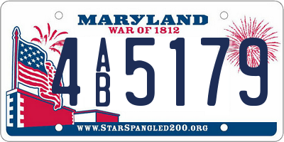 MD license plate 4AB5179