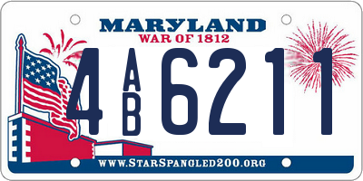 MD license plate 4AB6211
