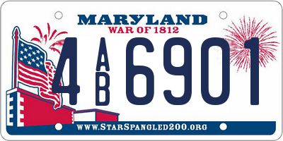 MD license plate 4AB6901