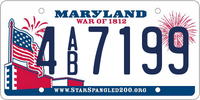 MD license plate 4AB7199