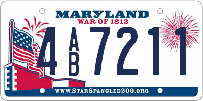 MD license plate 4AB7211