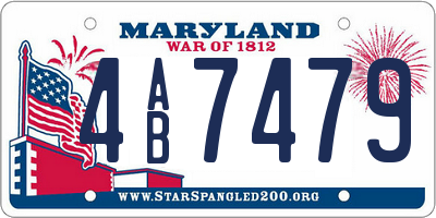 MD license plate 4AB7479