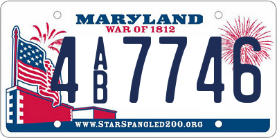 MD license plate 4AB7746