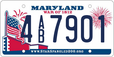 MD license plate 4AB7901