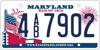 MD license plate 4AB7902