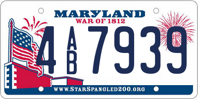 MD license plate 4AB7939