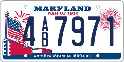 MD license plate 4AB7971