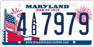 MD license plate 4AB7979