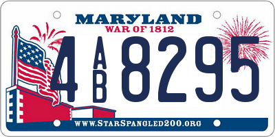 MD license plate 4AB8295