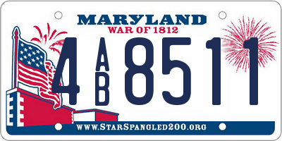 MD license plate 4AB8511