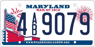 MD license plate 4AB9079
