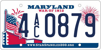 MD license plate 4AC0879