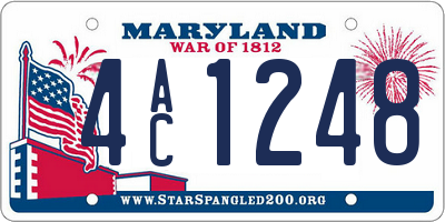 MD license plate 4AC1248