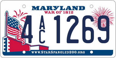 MD license plate 4AC1269