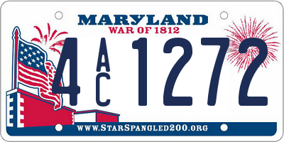 MD license plate 4AC1272