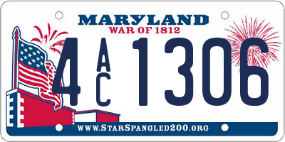MD license plate 4AC1306