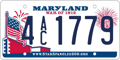 MD license plate 4AC1779