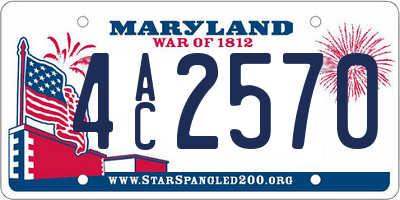 MD license plate 4AC2570