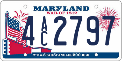 MD license plate 4AC2797