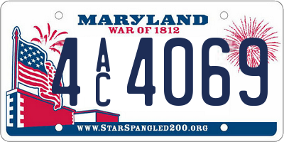 MD license plate 4AC4069