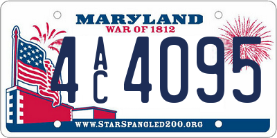MD license plate 4AC4095