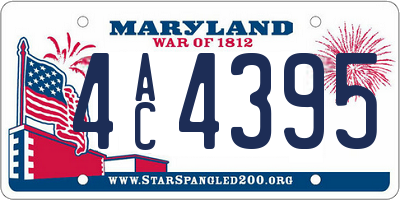 MD license plate 4AC4395