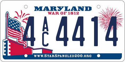 MD license plate 4AC4414