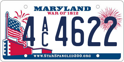 MD license plate 4AC4622