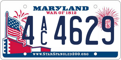 MD license plate 4AC4629