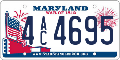 MD license plate 4AC4695