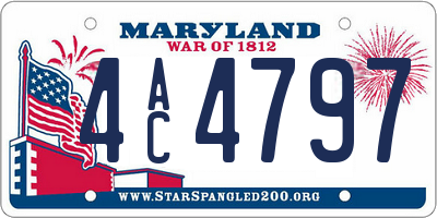 MD license plate 4AC4797