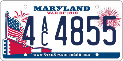 MD license plate 4AC4855