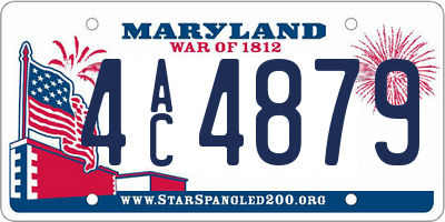 MD license plate 4AC4879